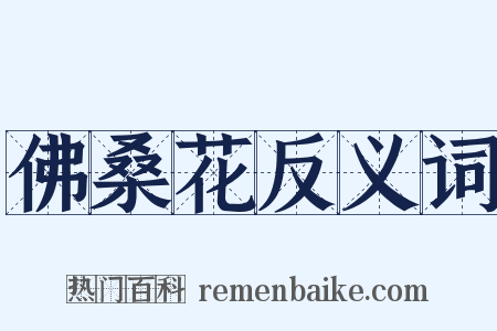 佛桑花反义词是什么意思的图片